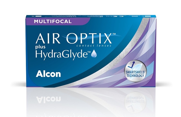 עדשות מגע מולטיפוקל חודשיות אייר אופטיקס Air Optix HydraGlyde Multifocal  6pck